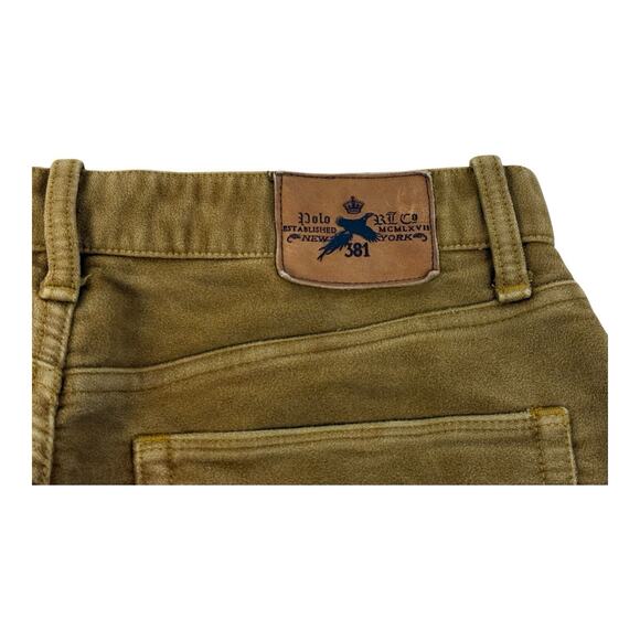 Vintage Polo Ralph Lauren Pants Mens 32x32 Brown Moleskin Cotton Suede Straight - Picture 8 of 14